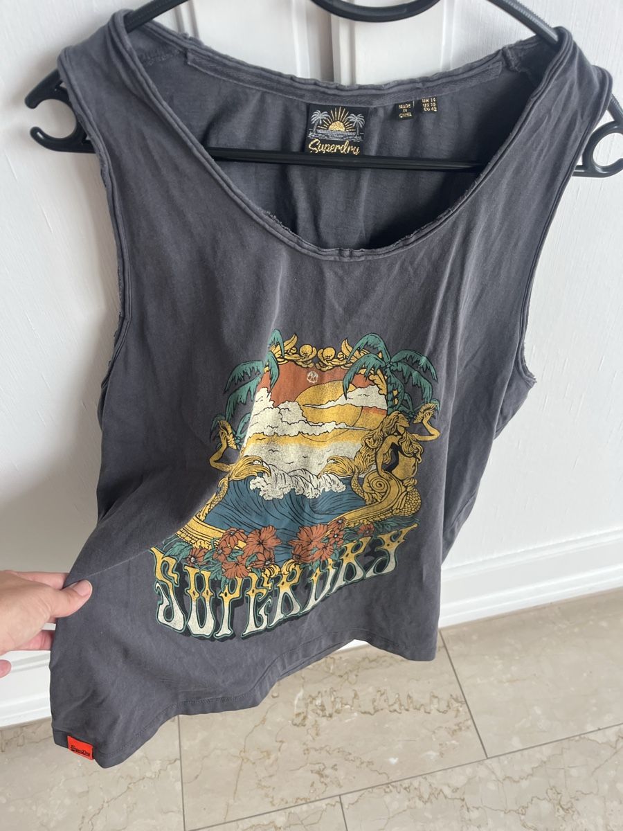 Superdry Top: Damen cooles Tanktop Superdry Beach Gr. L – Nuovo (secondo la descrizione) da Kerzers venduto da del13 2