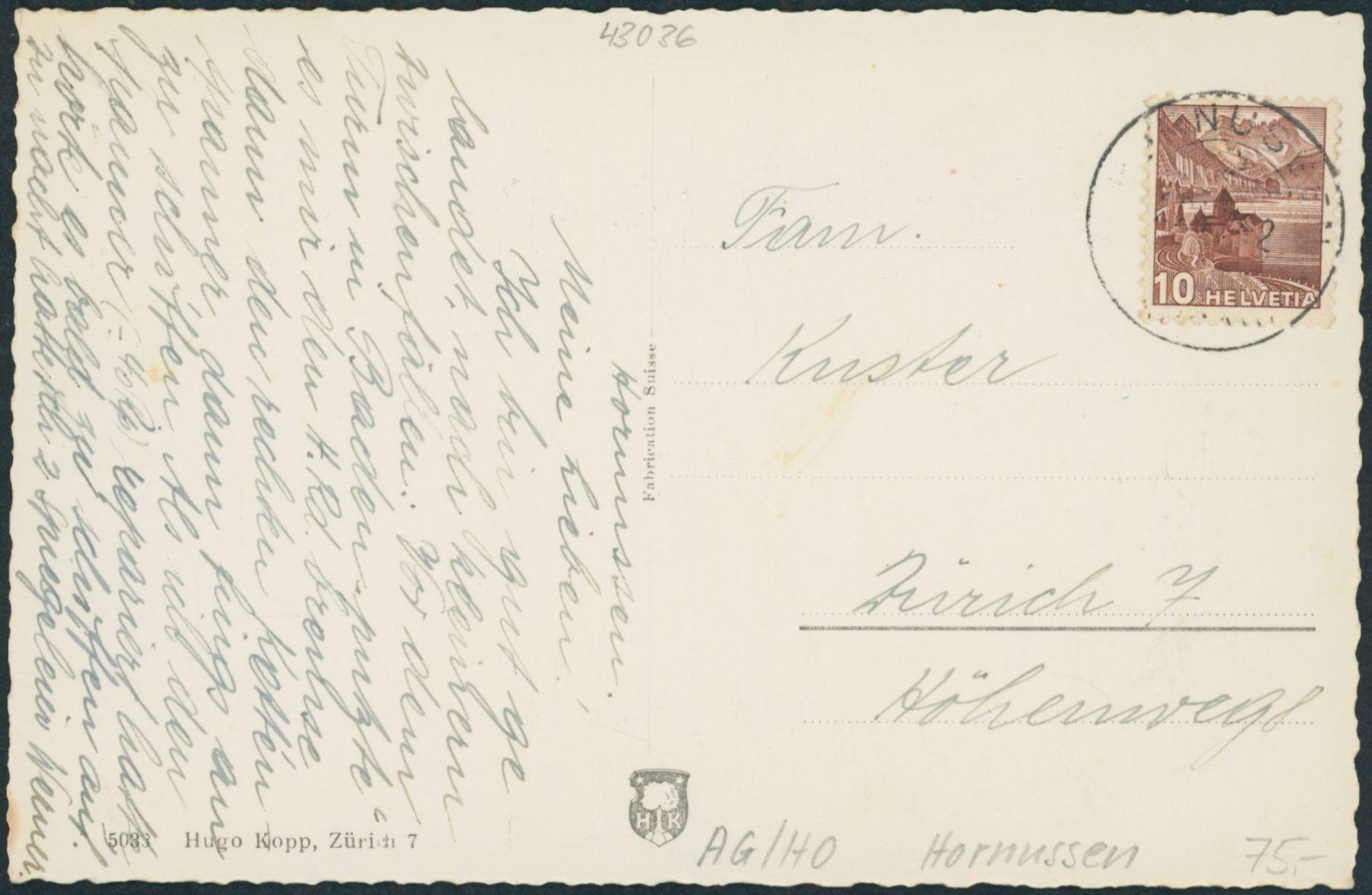 Cartoline postali: AG Hornussen – Usato da Schindellegi venduto da Jonathan77 1