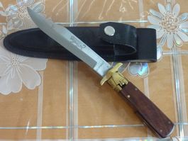Super Verlängerungsmesser LEOPARD Sackmesser Jagdmesser Etui
