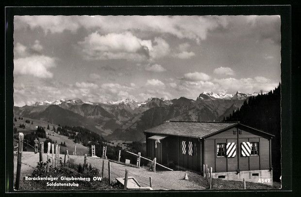 Cartoline postali: Sarnen, Barackenlager Glaubenberg, Solda – Usato da Berlin venduto da bartko-reher