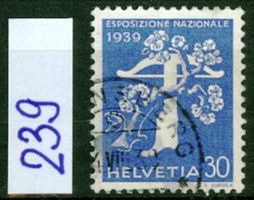 1939_Landi-Armbrust-EM (i); gestempelt; SBK 236z - 238z, 239