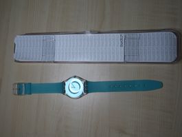 Montre Swatch bleu turquoise