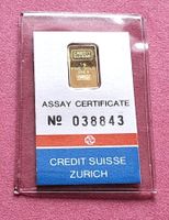 CREDIT SUISSE - 1 GRAMM - N° 38843