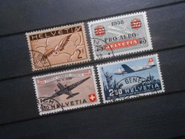 CH  Z 13z/26/40/42  Flugpost   1935/47 - CHF 87,50 - Lot 797