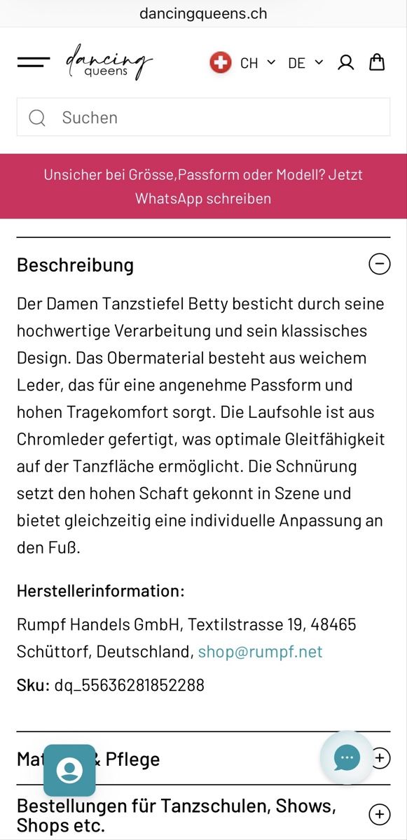Scarpe da donna: Rumpf Tanzstiefel Gr.41 – Nuovo (secondo la descrizione) da Stallikon venduto da BaumArt 8