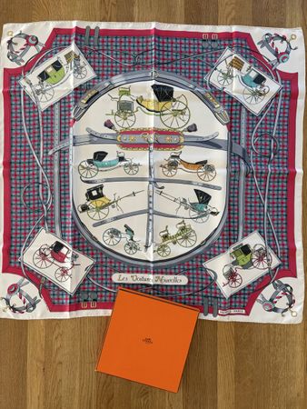 Hermès Paris Carré 90 «Les Voitures Nouvelles» – Jacq. Eudel