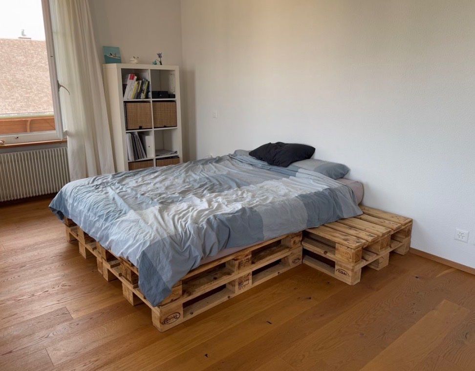 Palettenbett 160x200, geschliffen und geölt (D'occasion) à Bern pour ...
