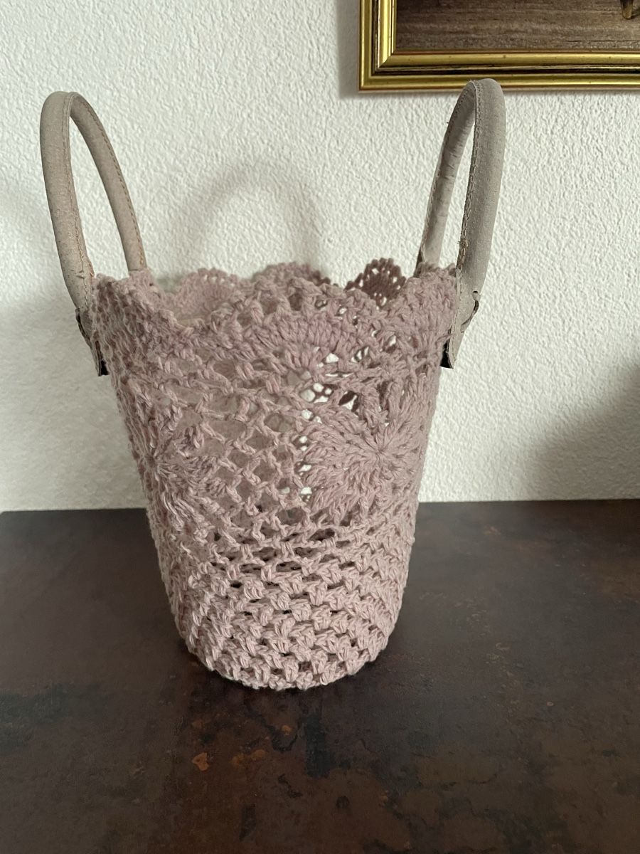 Alle Dekorationen: Dekotasche gehäkelt rosa 30cm – Gebraucht aus Fehraltorf von Nadja0205 2