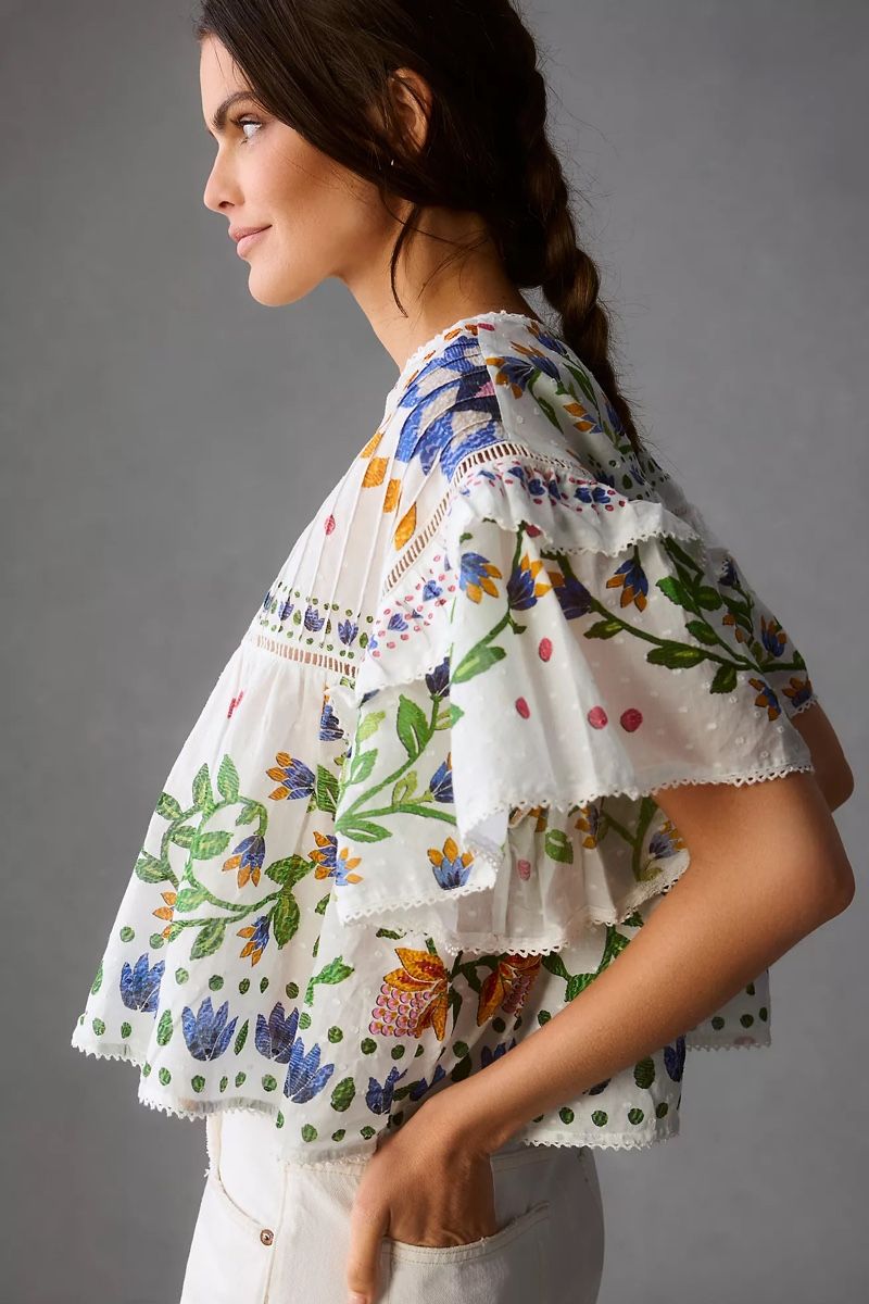 Farm Rio Camicette: Farm Rio Floral Cotton Blouse – Usato da St.Josefen venduto da lop_lh8d 2