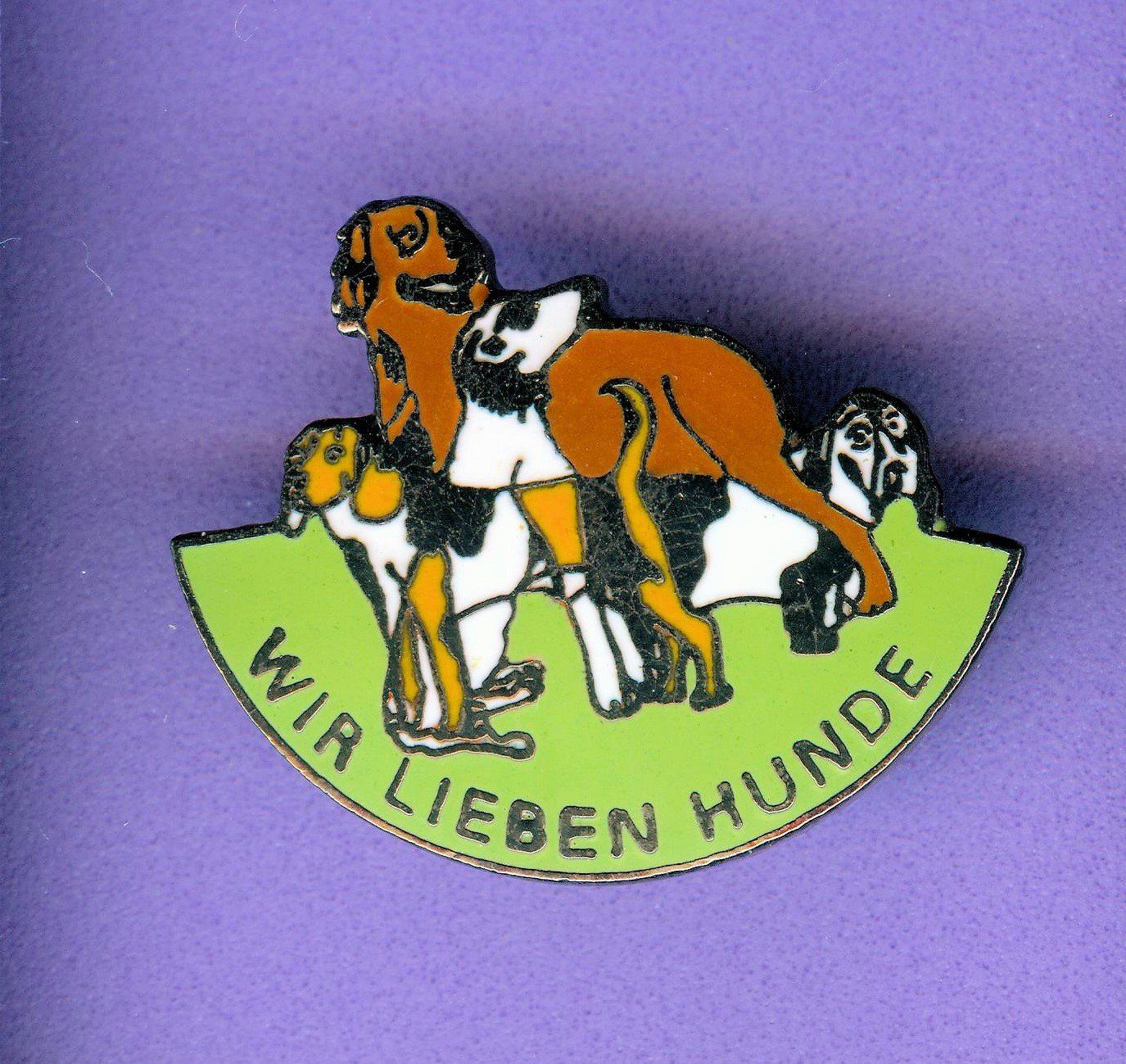 Placchette & Badge: WIR LIEBEN HUNDE – Usato da Winterthur venduto da Sammleroase