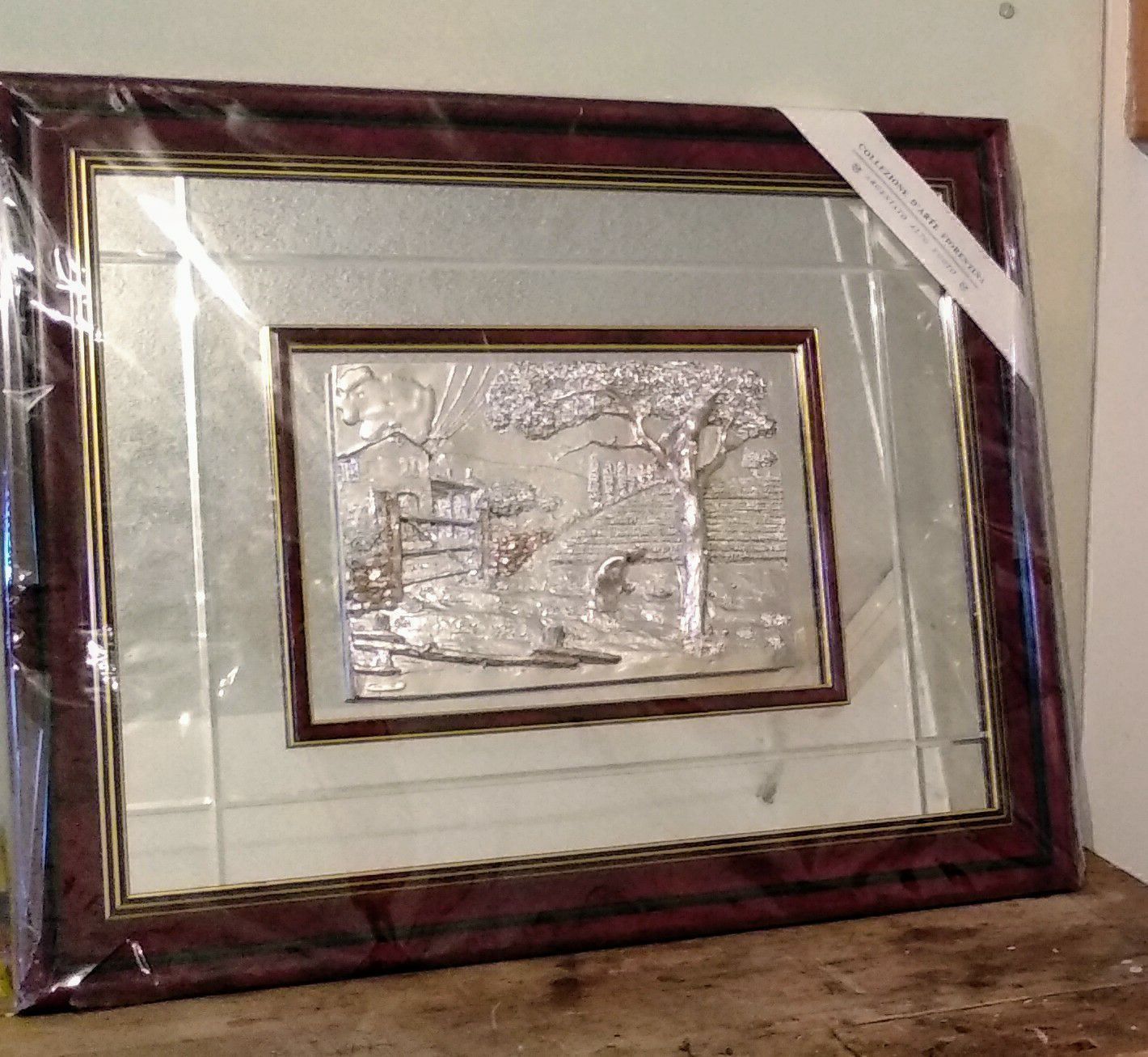 Foto & Immagini: Bild mit Flach-Relief aus Silber – Nuovo e nell'imballaggio originale da Schwyz venduto da Vesparider01 1