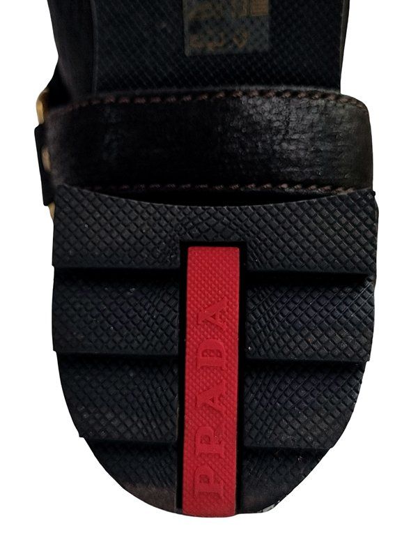 Prada Scarpe da donna: PRADA Linea Rossa Shearling Harness Biker, Gr. 39 – Usato da Wangen b. Olten venduto da Restwert_Wangen 4