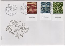 Weihnachten Serie mit TAB (dt) auf illustriertem FDC