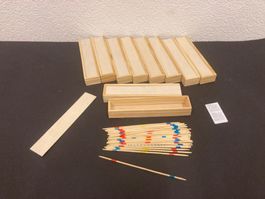 Mikado - Spiele, 10 Stück, jede Box ist ca. 19x4x3 cm