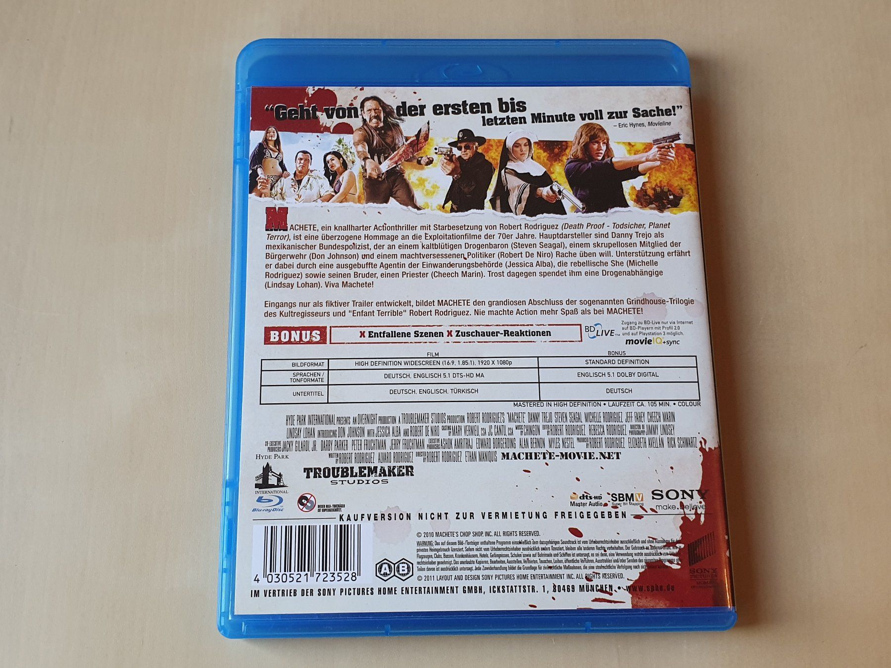 Tous les DVDs: Machete – D'occasion à Stansstad par collectorsshop 1