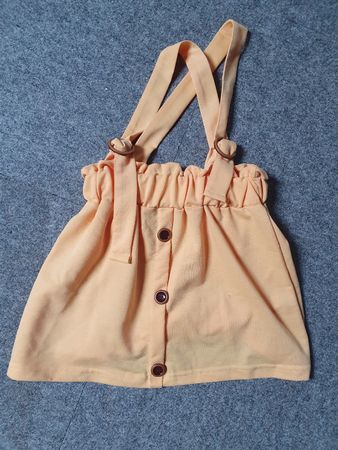 Jupe salopette fille jaune, taille 5-6 ans