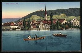 Stein am Rhein, Ortsansicht mit Schloss 