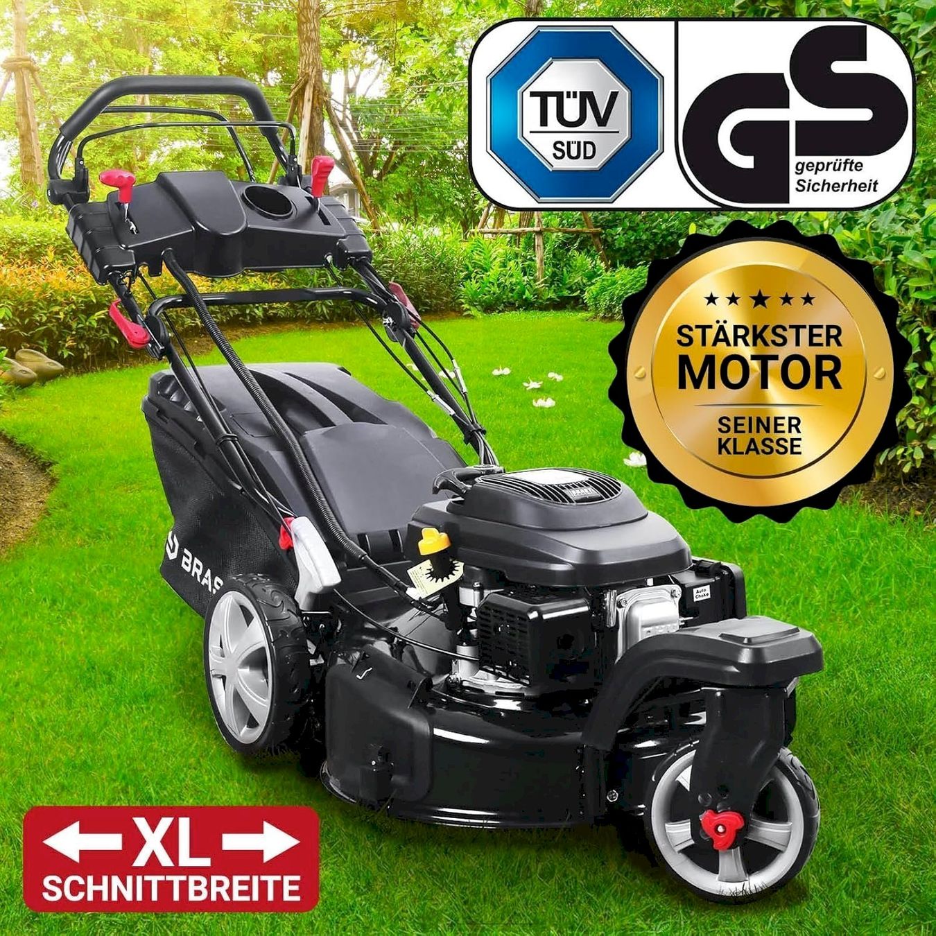 Tagliaerba: BRAST Trike E-START Benzin Rasenmäher – Nuovo e nell'imballaggio originale da Bottighofen venduto da zaap 1