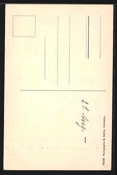 Cartoline postali: Interlaken, Das Waldhotel Unspannen am R – Usato da Berlin venduto da bartko-reher 1