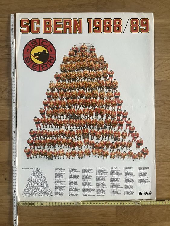 SCB Poster Saison 1988/89 (Gebraucht) in Laupen BE für CHF 10 – mit ...