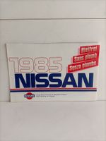 Brochure Catalogue Nissan 1985 gamme (Suisse)