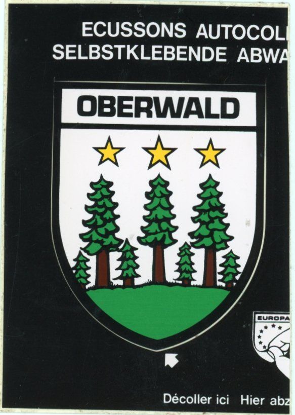 Autocollants: Oberwald  VS   -   Selbstkleber - Gemeindewappen – D'occasion à Brig par Valcards54