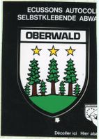 Oberwald  VS   -   Selbstkleber - Gemeindewappen