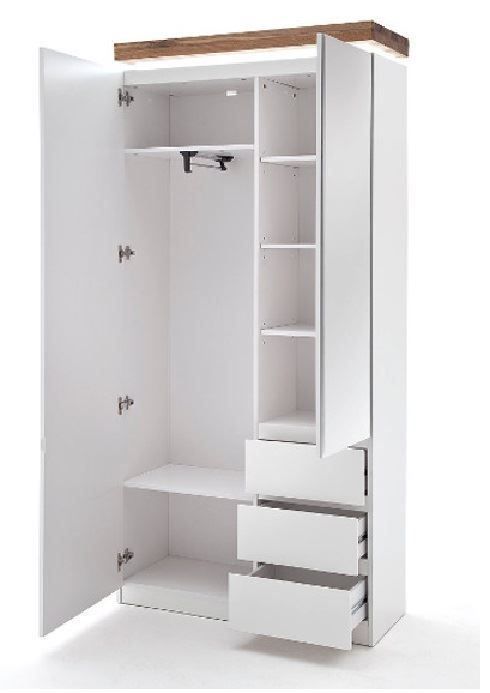 Guardaroba: Garderobenschrank mit LED dimmbar weiss – Nuovo e nell'imballaggio originale da Kriens venduto da Mikado-Moebel 5