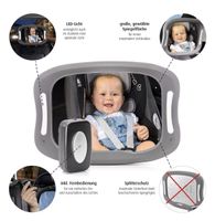 Reer BabyView / Kinder Autospiegel mit Licht