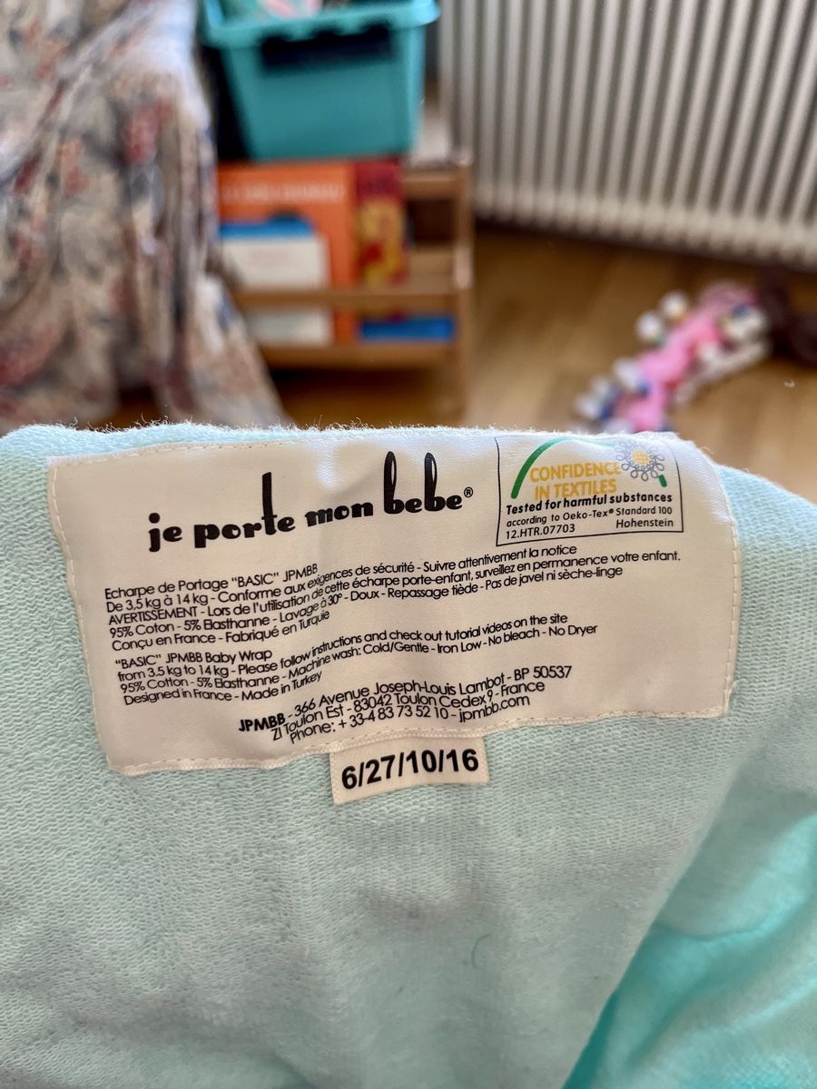 Bauch- & Rückentragen: Écharpe de portage en coton – Gebraucht aus Biel/Bienne von Mathilde.M 4