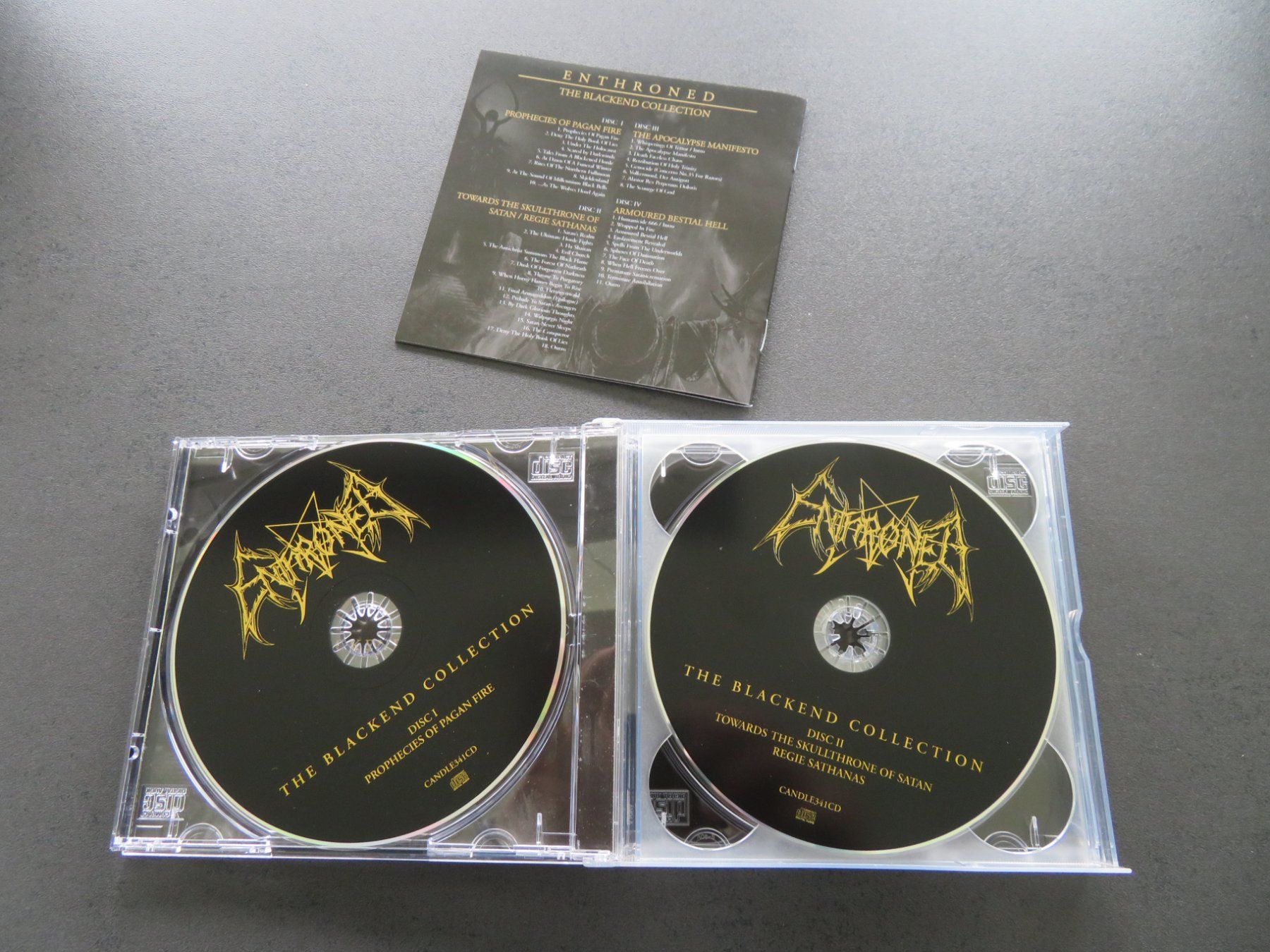 CD: ENTHRONED The Blackend Collection 4-CD Box 2011 Black Metal! – Usato da Niederbipp venduto da Onyx32 1