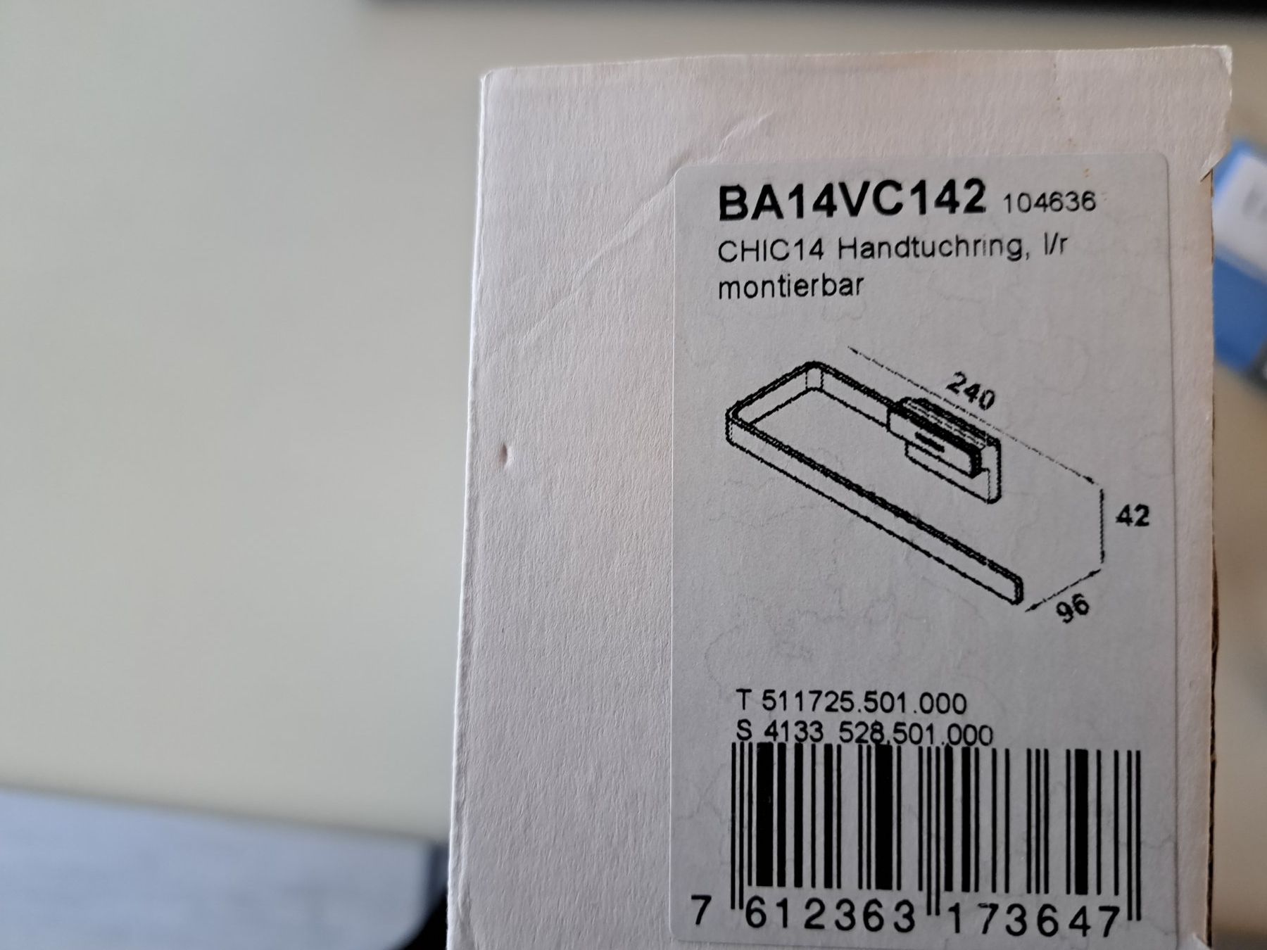 Portasciugamani: Bodenschatz Handtuchring BA14VC142 – Nuovo e nell'imballaggio originale da Tegerfelden venduto da Spick67 2