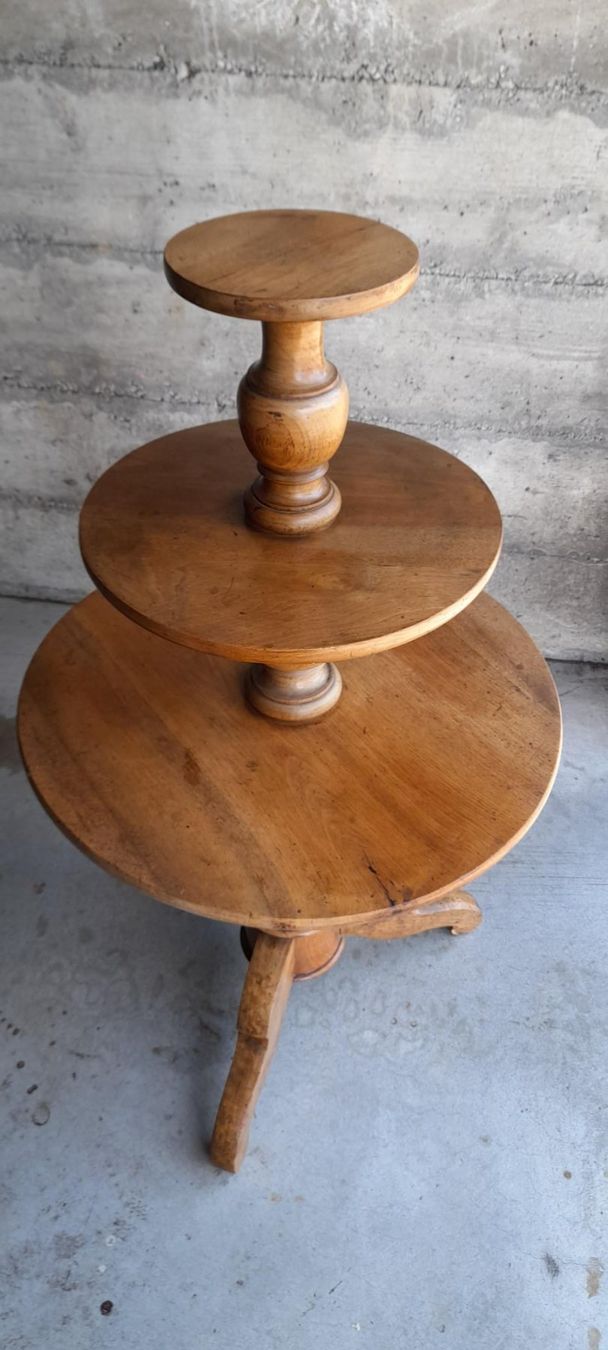 Tavoli: Table d'appoint ronde à 3 plateaux – Usato da Pully venduto da mistergramo 1