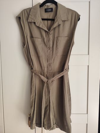 Jumpsuit kurz Oliv Gr 38/M