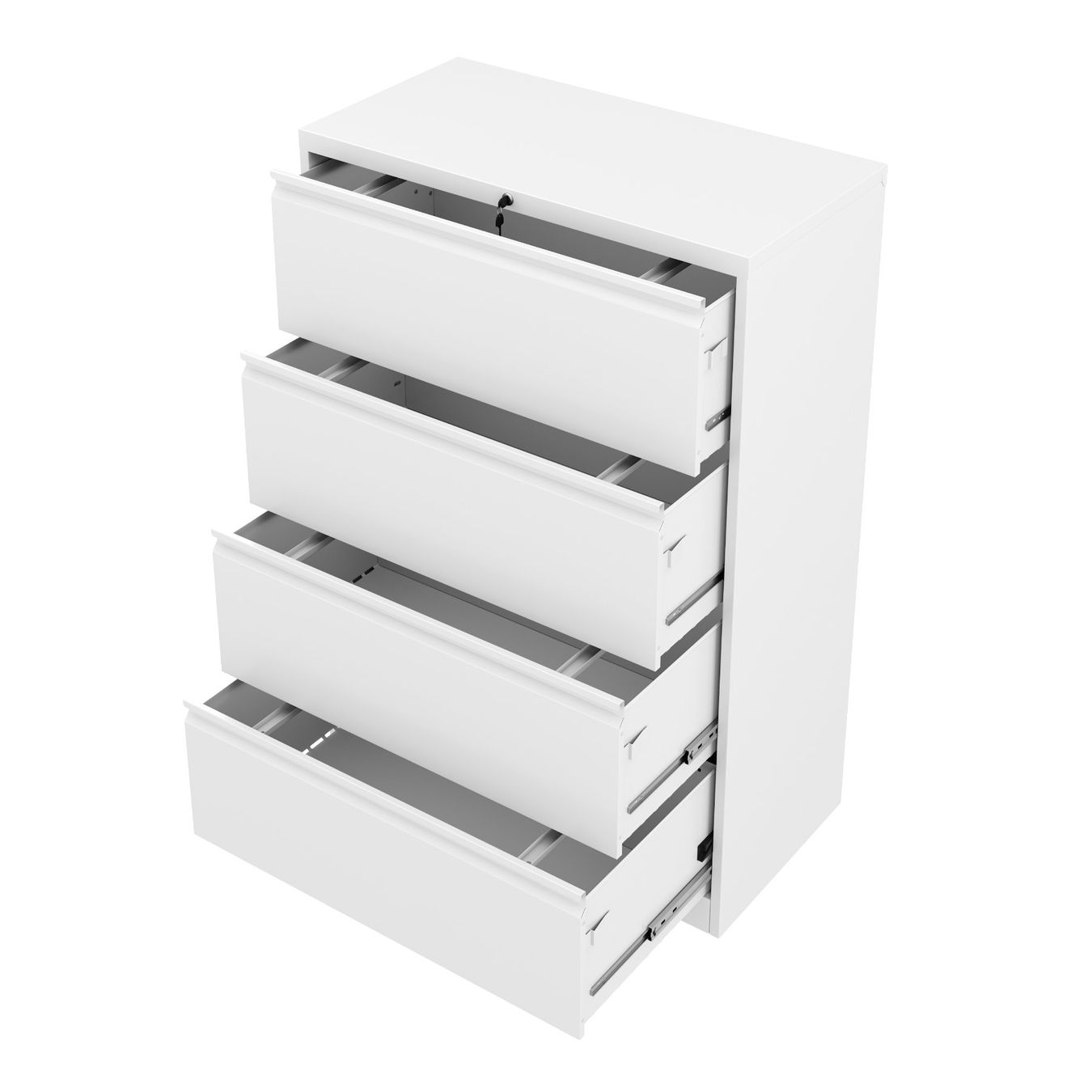 Schränke: Aktenschrank mit 4 Schubladen weiss - Gratis Versand – Neu und originalverpackt aus Kleinwangen von meinwarenkorb.ch 3