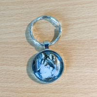Schlüsselanhänger mit Wolf Motiv