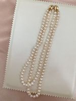Top Glanz Perlenkette in drei Arten zu tragen