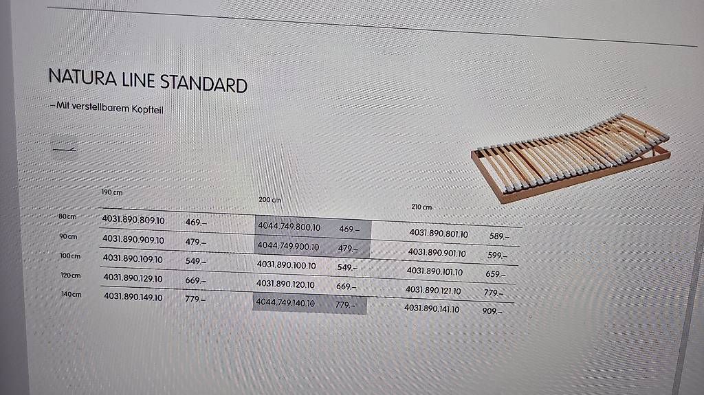 Lattenroste: Lattenrost 120x200 von Micasa – Gebraucht aus Goldach von nela0178 2