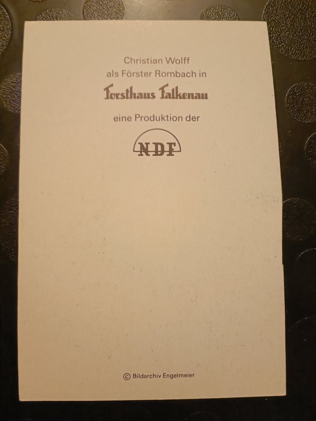 Autografi: Christian Wolff - handsignierte Autogrammkarte – Usato da Menziken venduto da Artographs 1