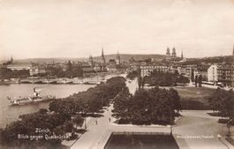 Zurich schiff boot battello Archiv-Postkarte