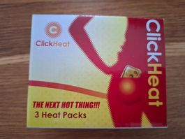ClickHeat Pocket Warmer – 3 Stück – Neu