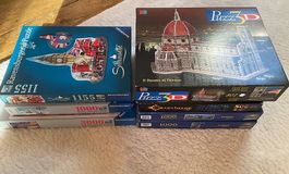 Lot de 8 puzzles à vendre ensemble où séparément 10.- chacun
