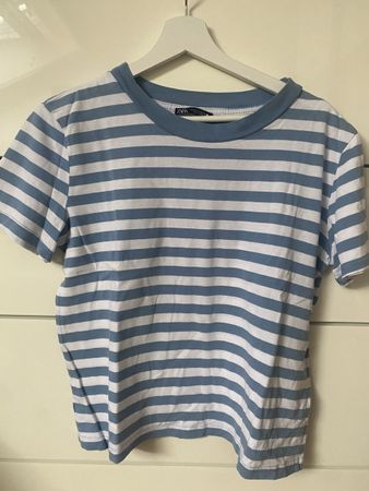 Zara T-Shirt gestreift blau weiss Grösse M