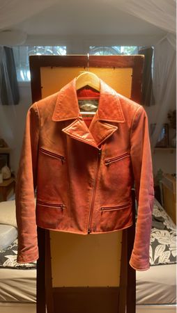 VMC Vintage-Lederjacke , Grösse M