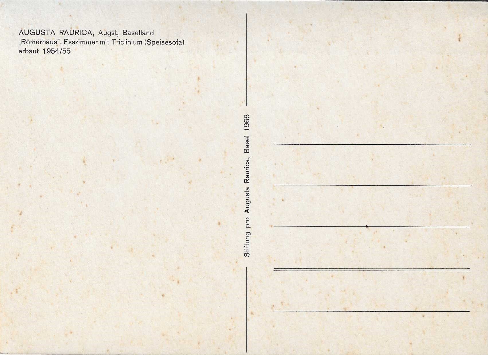 Cartoline postali: Augusta Raurica Augst BL – Nuovo (secondo la descrizione) da Rothrist venduto da Stranglehold 1