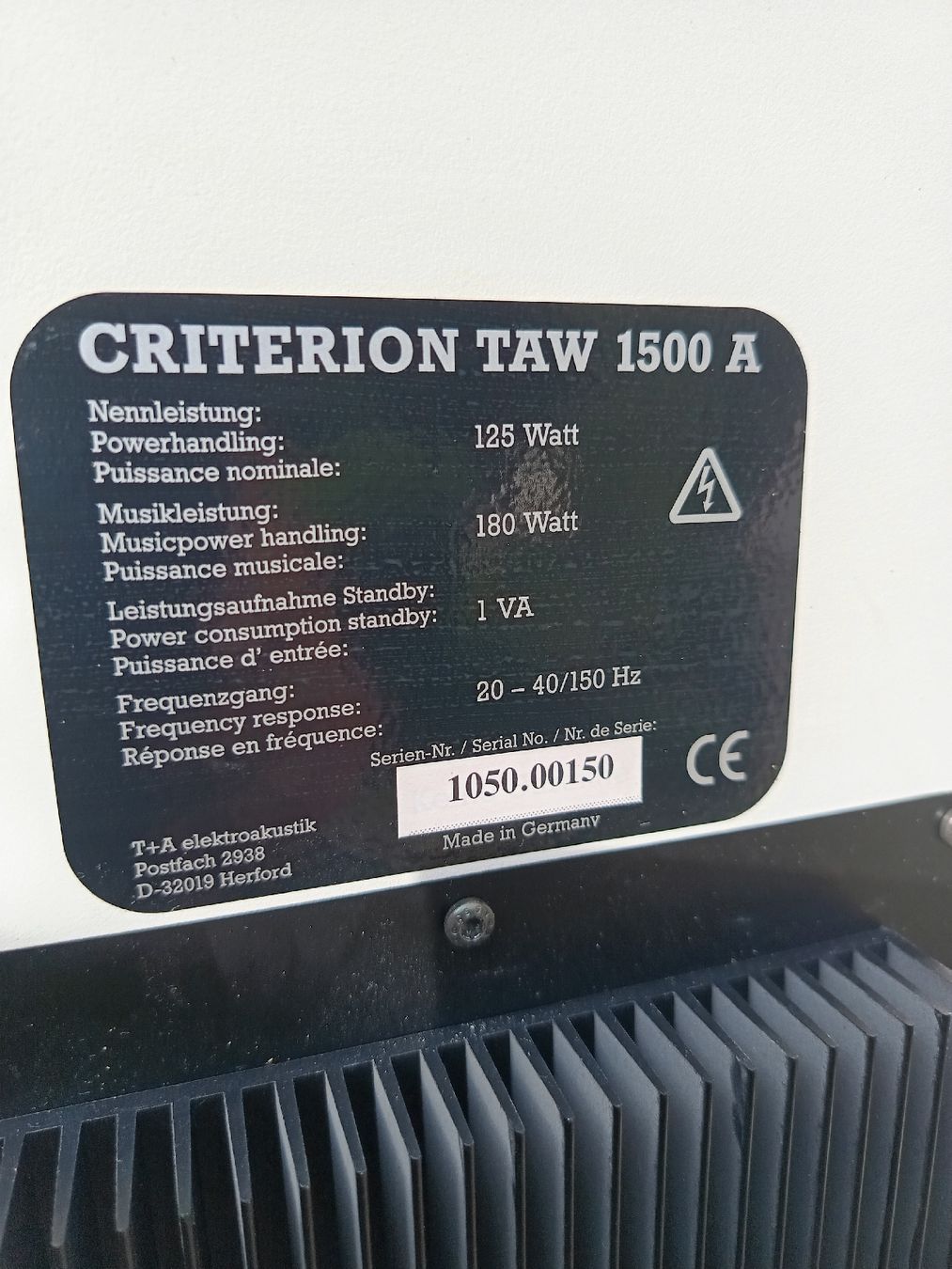 T+A Lautsprecher: Subwoofer T+A Criterion TAW 1500A – Gebraucht aus Steffisburg von zulg03 5