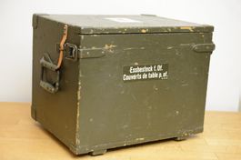 Schweizer Armee Offiziers Besteckkiste
