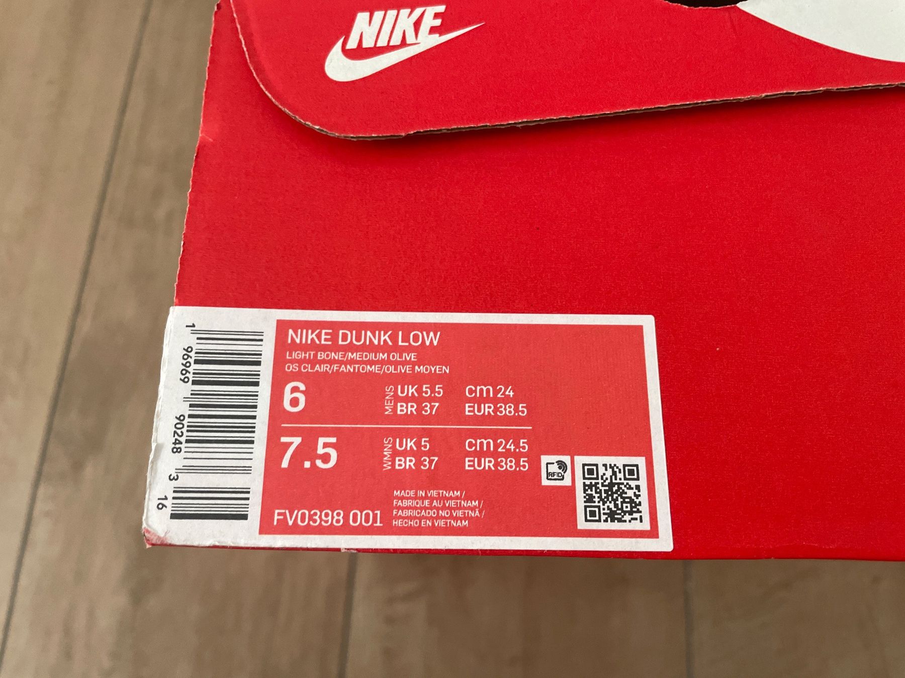 Nike Herrenschuhe: Nike Dunk Low Gr. 38.5 NEU – Neu und originalverpackt aus Waltenschwil von hansnine 7