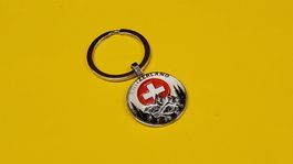 Neuer Schlüsselanhänger Schweiz, Durchmesser 3 cm, Top!
