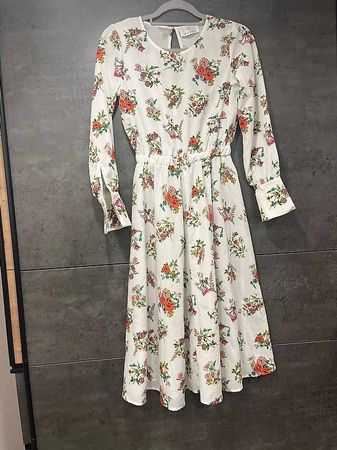 White floral dress